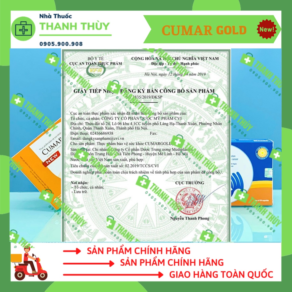 CUMARGOLD NEW - CUMARGOLD KARE  - VIÊN UỐNG NANO CURCUMIN GIẢM ĐAU DẠ DÀY, CHỐNG OXY HOÁ