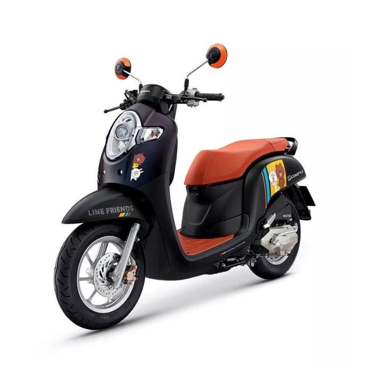 Tem Scoopy Limited phiên bản Gấu Line chất liệu camay nhũ kim cao cấp