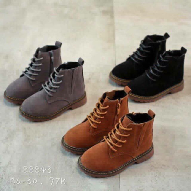 Boots cao cổ da lộn