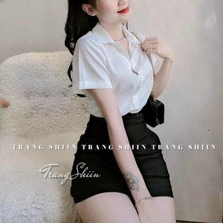 ÁO SƠ MI LỤA TAY NGẮN