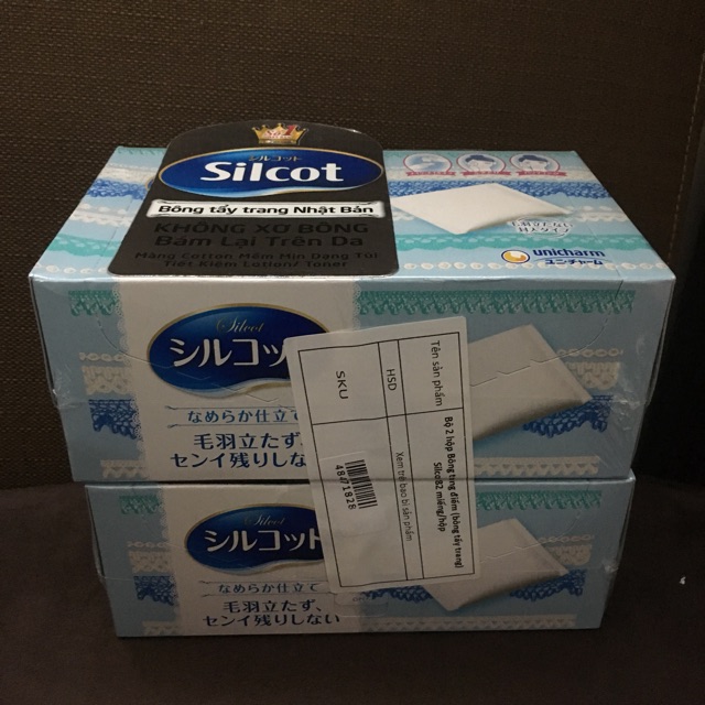 Bông tẩy trang ( bông trang điểm ) Silcot Nhật Bản 82 miếng và 66 miếng | BigBuy360 - bigbuy360.vn