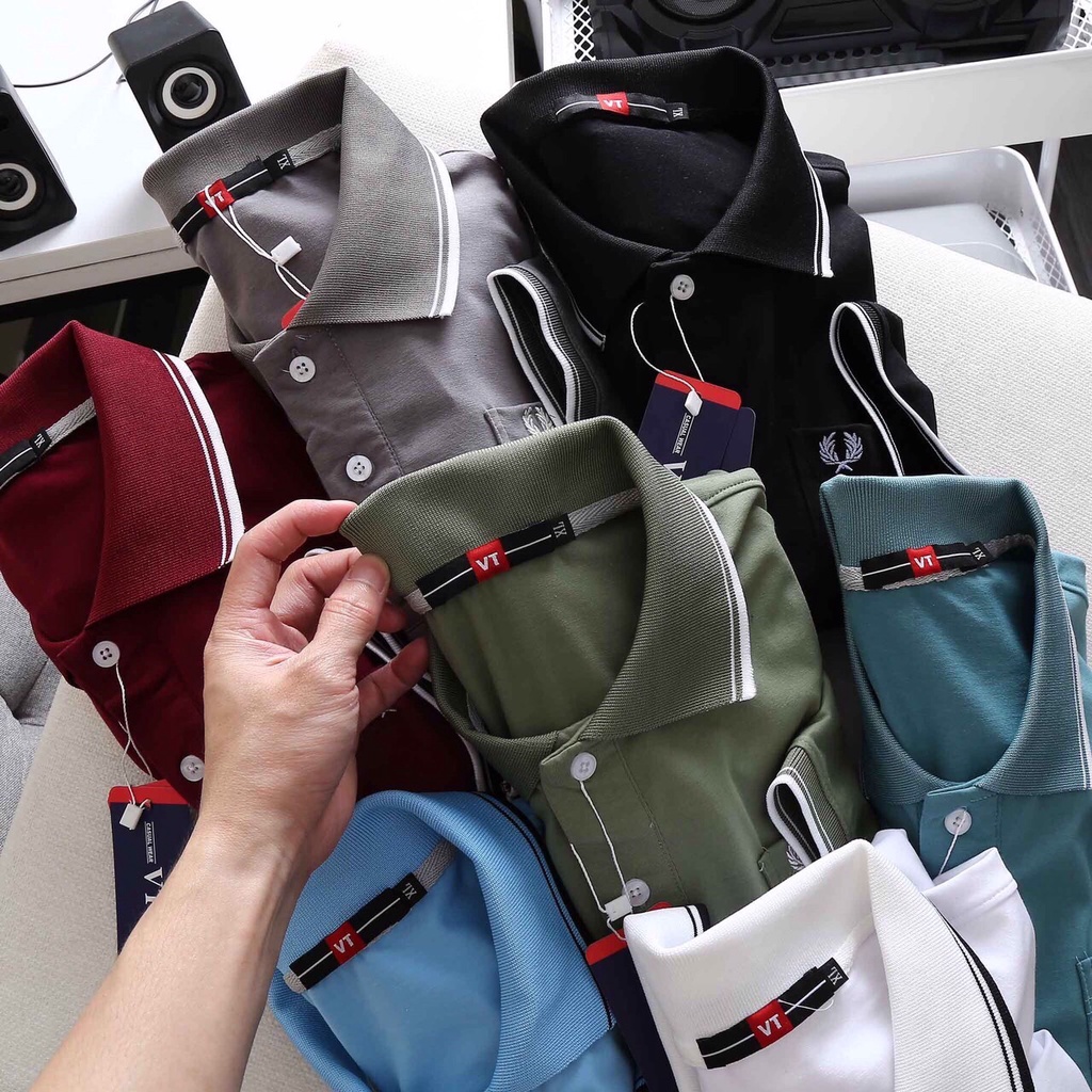 Áo thun polo nam trung niên vải xịn tặng bố có túi form rộng rãi cho người lớn tuổi có big size đại áo CHIZ