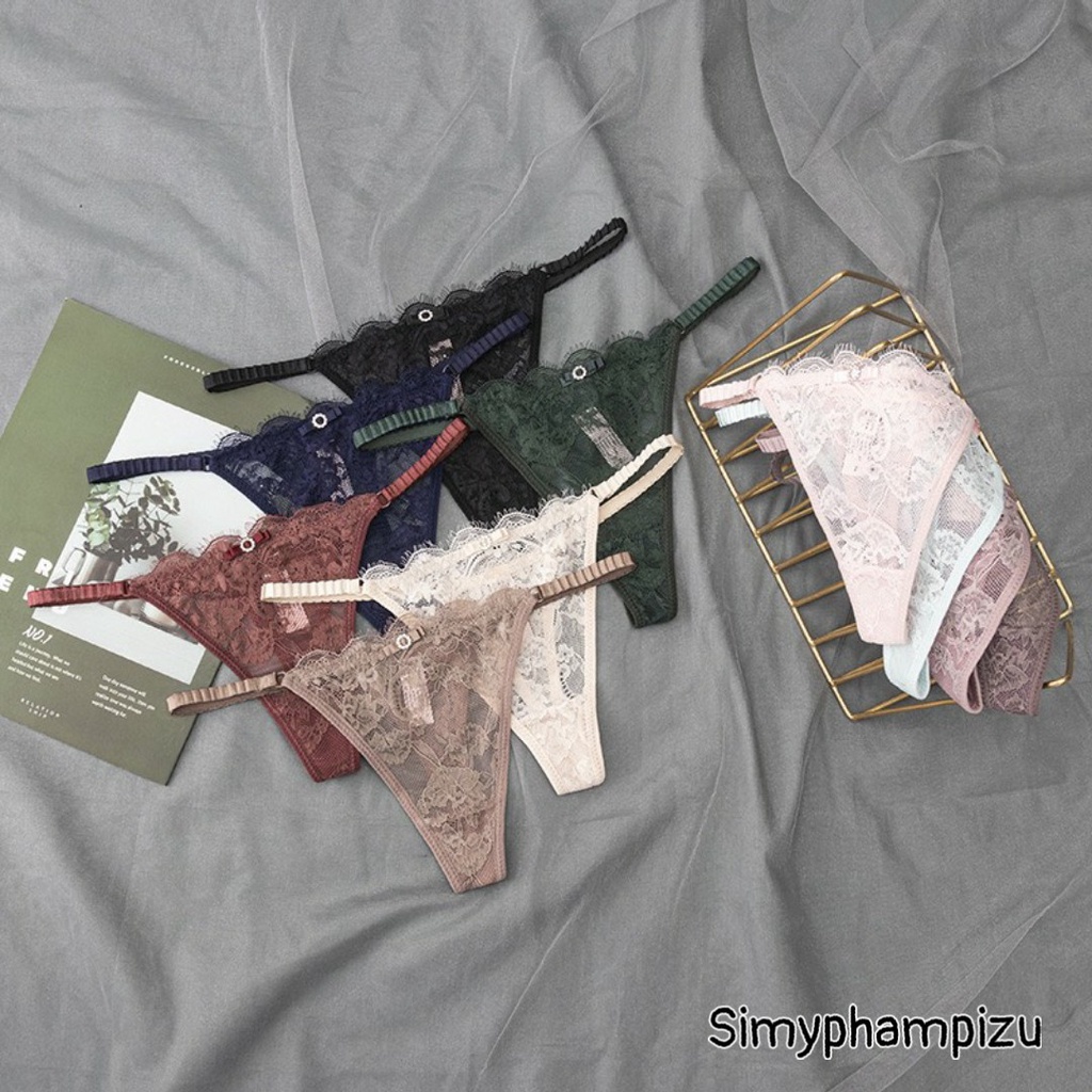 Quần Lót Nữ Ren Lọt Khe Sexy Chun Hông Gợi Cảm Quyến Rũ QL8001 ( Bầu bí nhỏ bon chen)