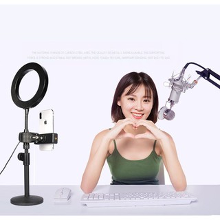 Bộ giá đỡ điện thoại Livestream có đèn Led  , Bộ Giá đỡ điện thoại Livestream có đèn Led