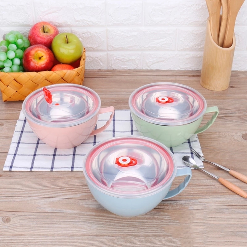 Tô Nấu Mì Ăn Liền Bằng Thép Không Gỉ Chất Lượng Cao Tiện Dụng