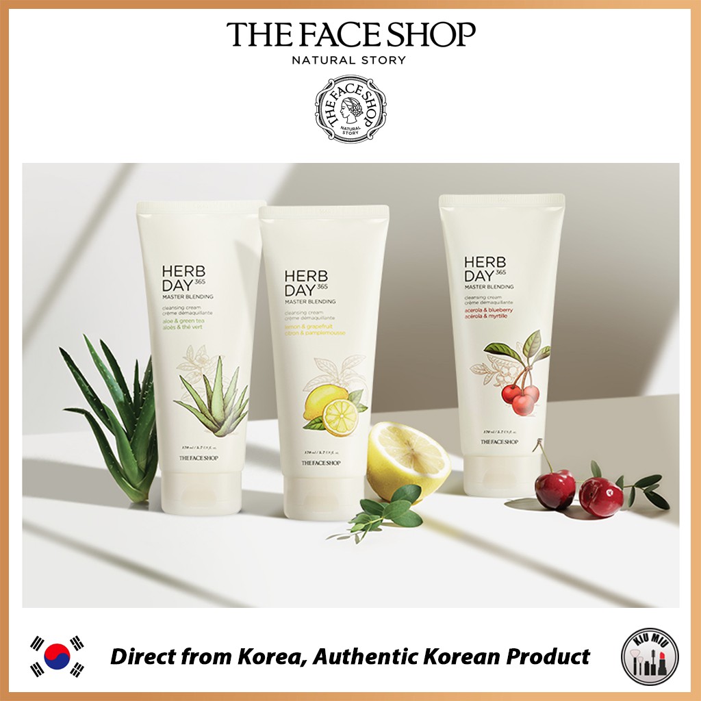 THE FACE SHOP HERB DAY 365 Master Blending Cleansing Cream 170ml *ORIGINAL KOREA*