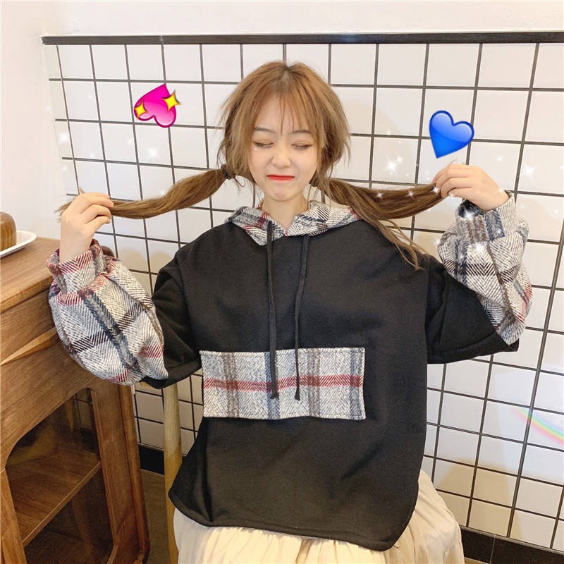 Áo Hoodie Nữ, Áo Nỉ Bông Tay Dạ Có Mũ Đẹp Thời Trang Xinh Xắn Dễ Thương | BigBuy360 - bigbuy360.vn