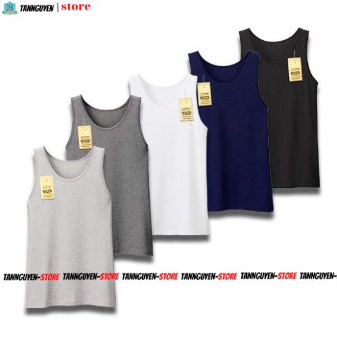 Áo Thun Nam Ba Lỗ Chất Cotton 100% Thoáng Mát Thấm Hút Mồ Hôi Cực Tốt CT100 - tannguyen_store