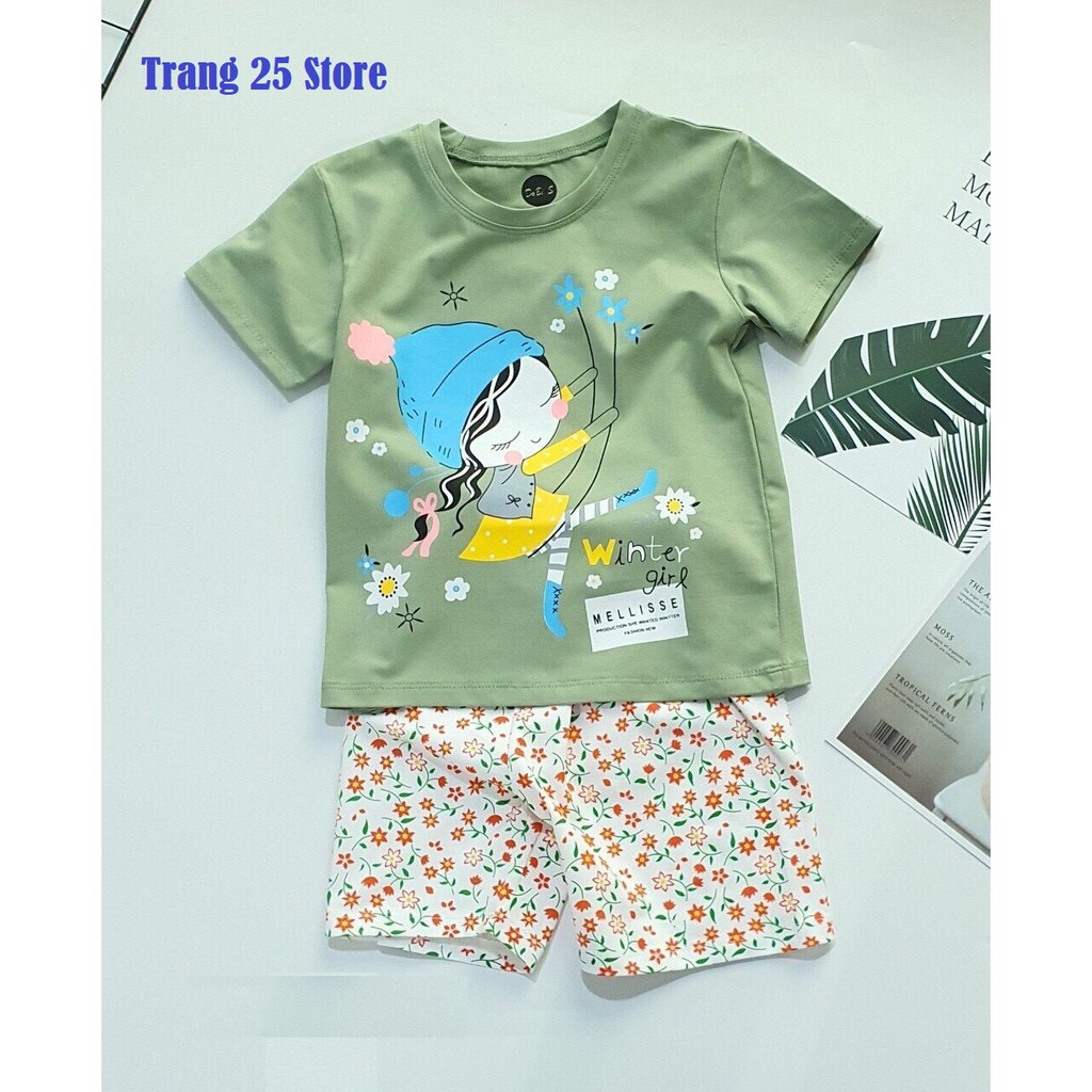 Bộ Quần Áo bé Gái chuẩn Form 12kg tới 40kg, Bộ thun cotton chất đẹp, bền , ko bai nhão AS08 -Trang 25 Kids