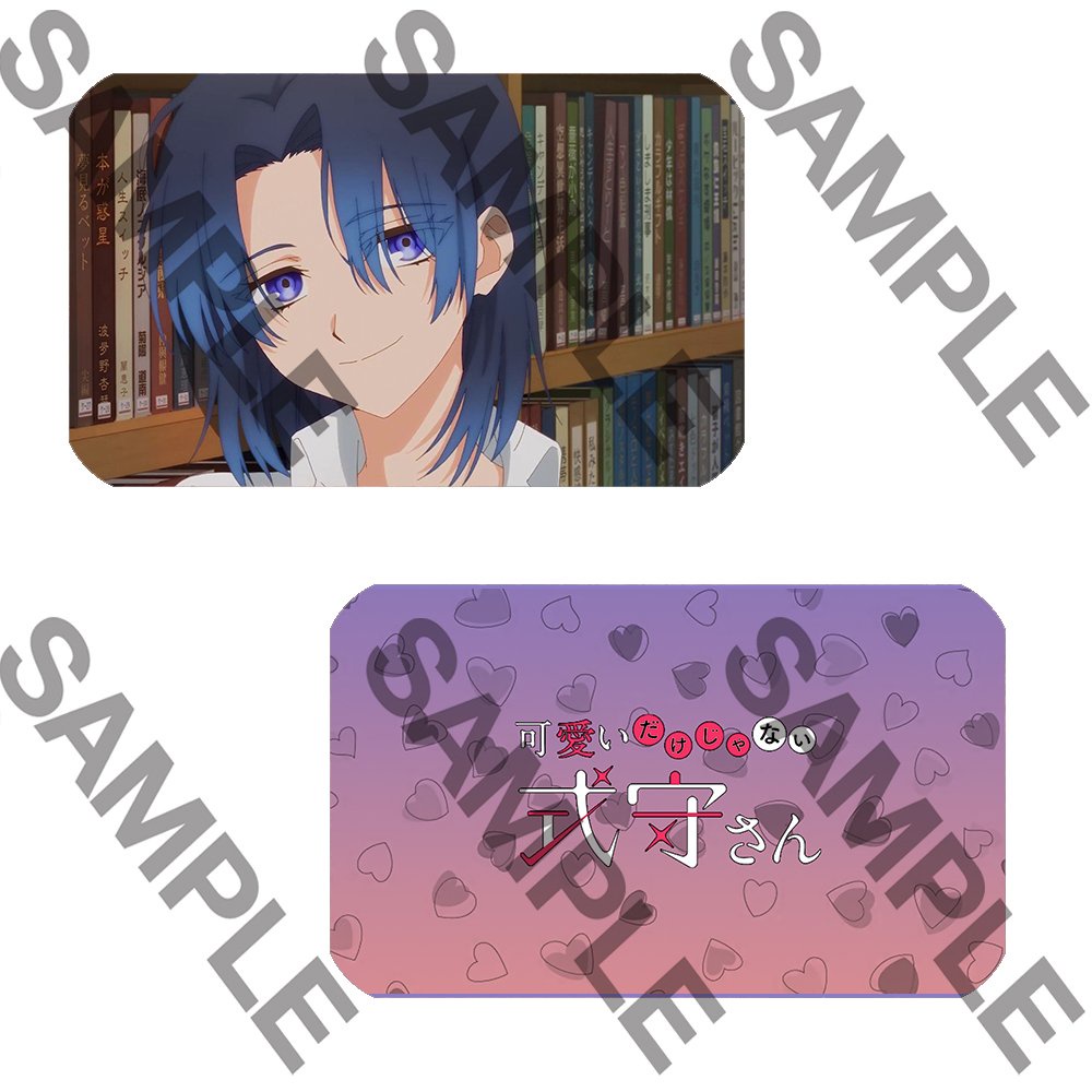 Ảnh card bo góc in hình SHIKIMORI-SAN CỦA TÔI KHÔNG CHỈ DỄ THƯƠNG thẻ bo viền 5*8cm anime chibi