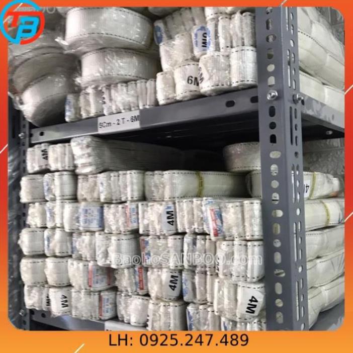 Dây cáp vải cẩu hàng 2 tấn x 6 mét - rộng 5cm - Hệ số an toàn 5:1