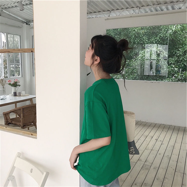 [𝐅𝐑𝐄𝐄𝐒𝐇𝐈𝐏] OLIVE T-SHIRT / ÁO THUN MÀU XANH KÉT / COTTON 100% / NHẬN  SỈ