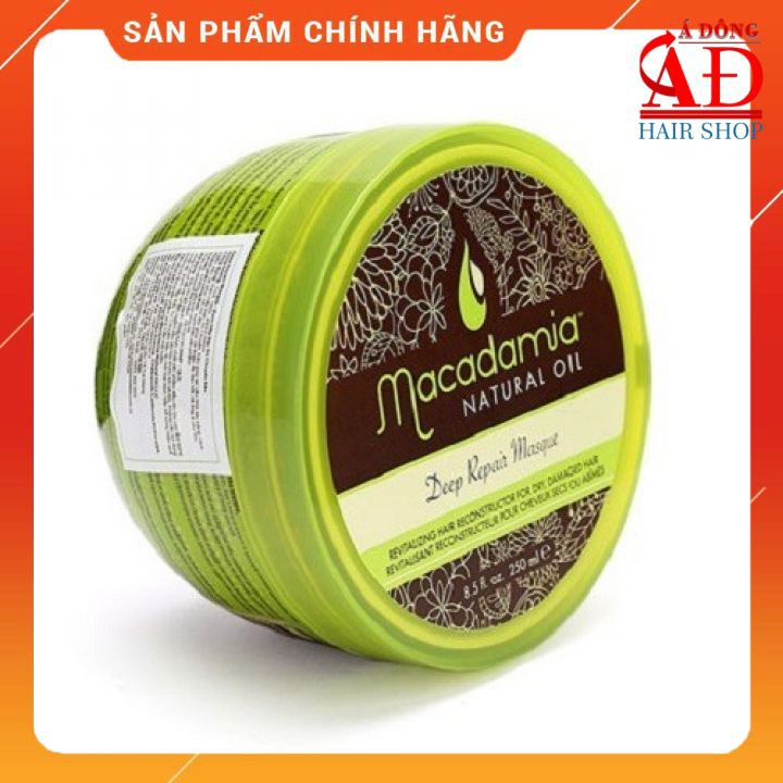 [+Tặng mũ trùm] Dầu hấp ủ phục hồi tóc cao cấp Mỹ Macadamia Deep Repair Masque siêu mềm mượt USA