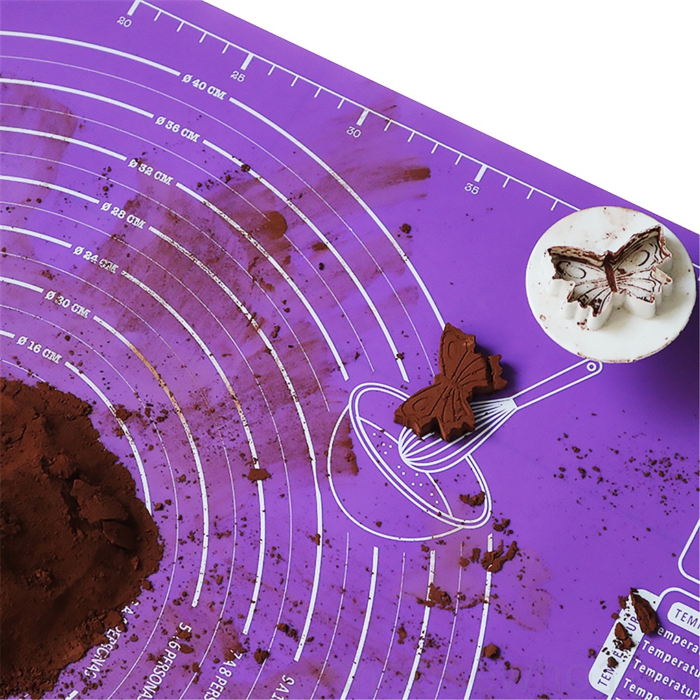 Bộ 2 thảm silicon nhào bột làm bánh chống dính