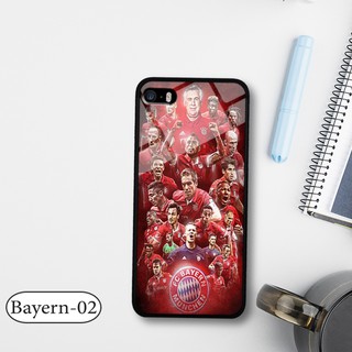 Ốp lưng kính 3D iPhone 5/ 5s -hình đội bóng