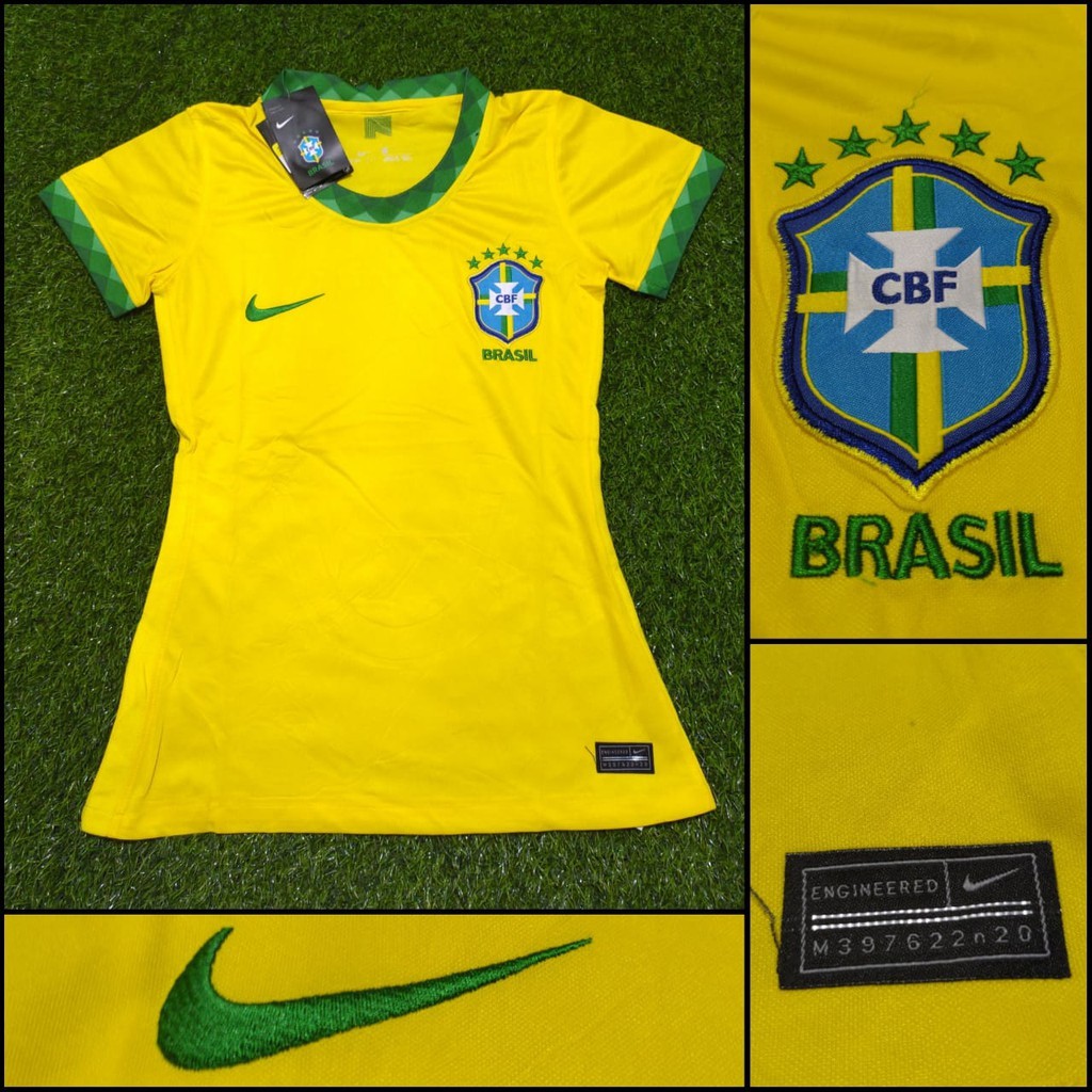 Áo Thun Tập Đá Banh Đội Tuyển Brazil Mỹ 2020