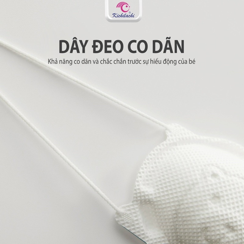 KHẨU TRANG GẤU KICHI CHO BÉ CHÍNH HÃNG, MỀM MỊN KO XÙ LÔNG( 1 set 3 cái )