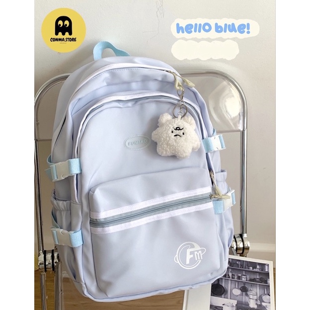 Balo Ulzzang đi học màu pastel xinh xắn nhẹ nhàng Fumi trơn ver3 🪁 HÀNG CÓ SẴN  5 màu mới