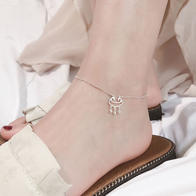 Lắc Chân Mặt Khóa Cuộc Sống Dài Đơn Giản Cá Tính Đơn Giản Hàng Mới