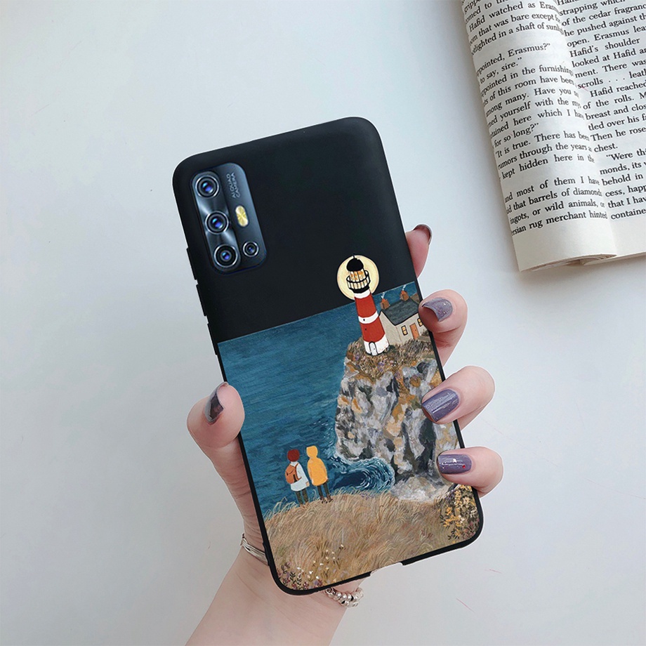 Ốp Điện Thoại TPU Silicone Mềm Nhám Họa Tiết Thời Trang Cho Vivo V17 V 17 Pro V19 Neo V 19 1919 1909 1910