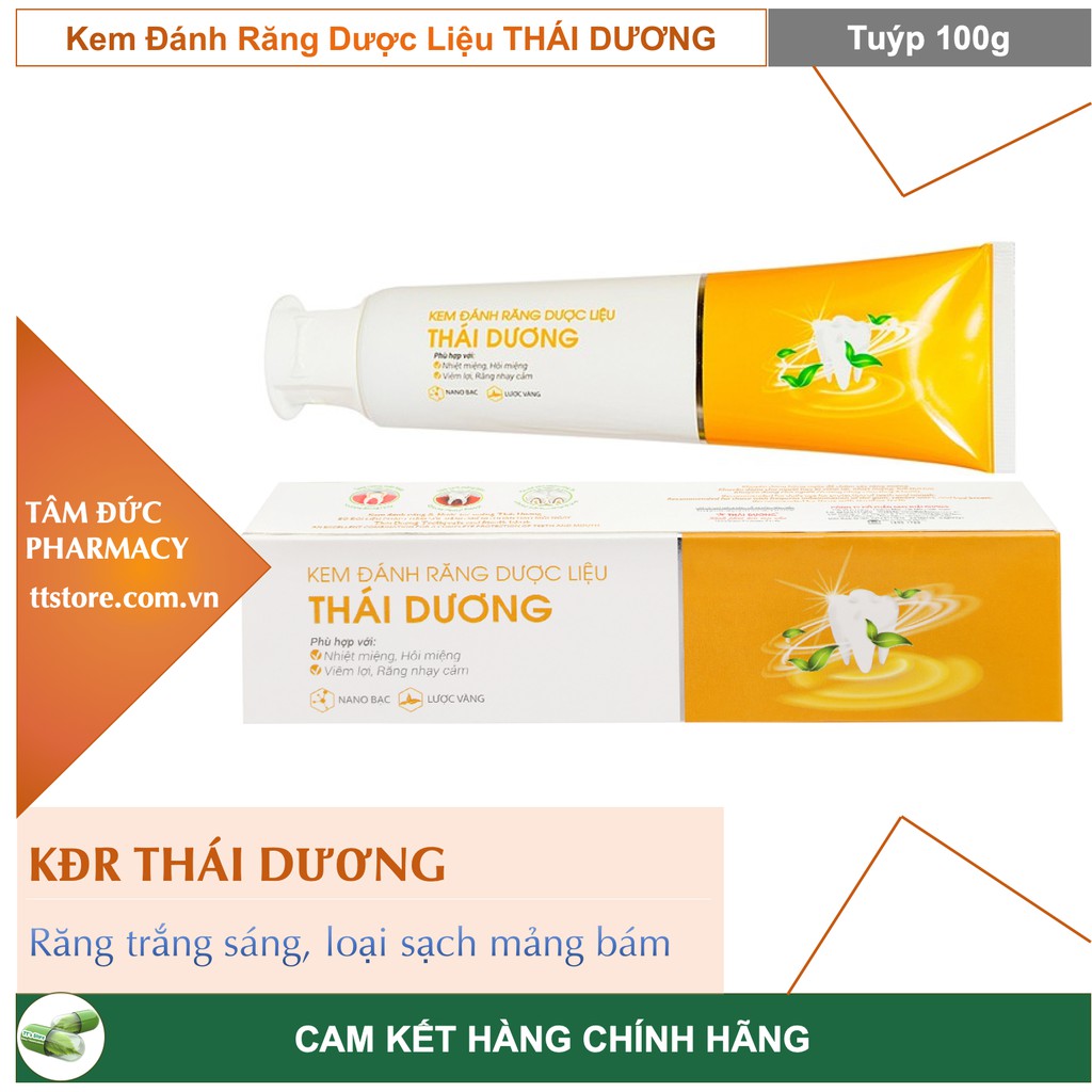 Kem Đánh Răng Dược Liệu THÁI DƯƠNG - Tuýp 20g - 100g