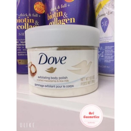 [Chính hãng] [Đủ bill] Tẩy da chết Dove Exfoliating Body Scrub 225ml