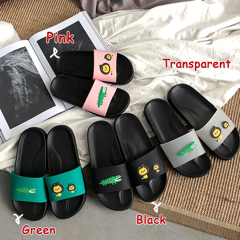 Dép Quai Ngang Chống Trượt In Họa Tiết Hoạt Hình Xinh Xắn Dành Cho Nữ Có Size 36-45 AYUER