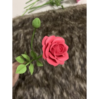 Cành Hoa hồng đất sét handmade