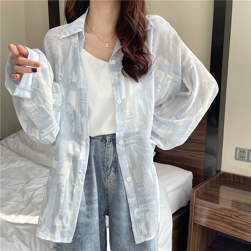 Áo Sơ Mi Mỏng Chống Nắng Mùa Hè Mẫu Mới 2022 Thiết Kế Cảm Giác Cho Nữ
