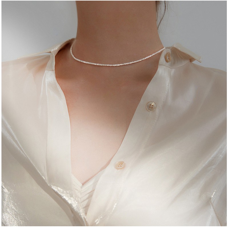 Dây chuyền nữ chất liệu titan, vòng cổ choker phong cách PK12