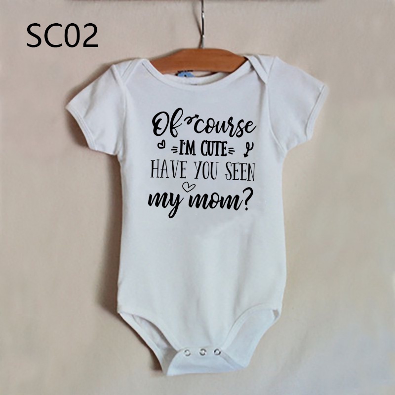 Bộ Áo Liền Quần In Chữ hello Dad Grand auntie Cho Trẻ Sơ Sinh