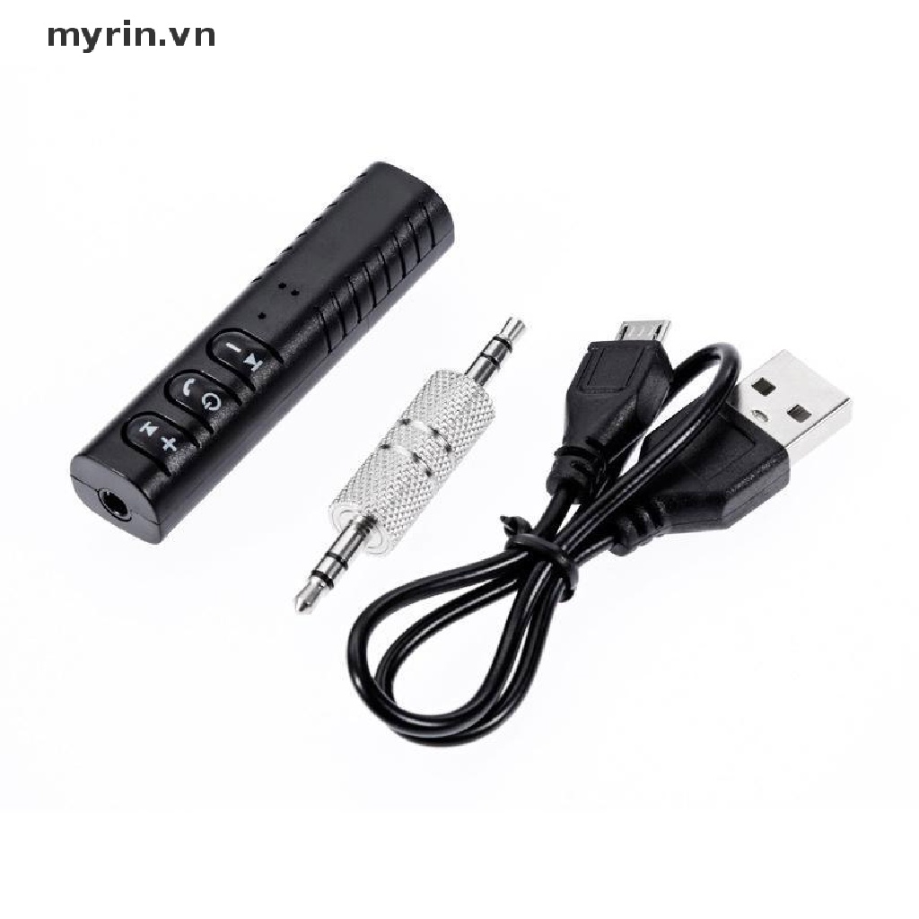 Thiết Bị Nhận Tín Hiệu Âm Thanh Bluetooth Không Dây Cho Xe Ô Tô Kèm Cáp Âm Thanh 3.5 AUX