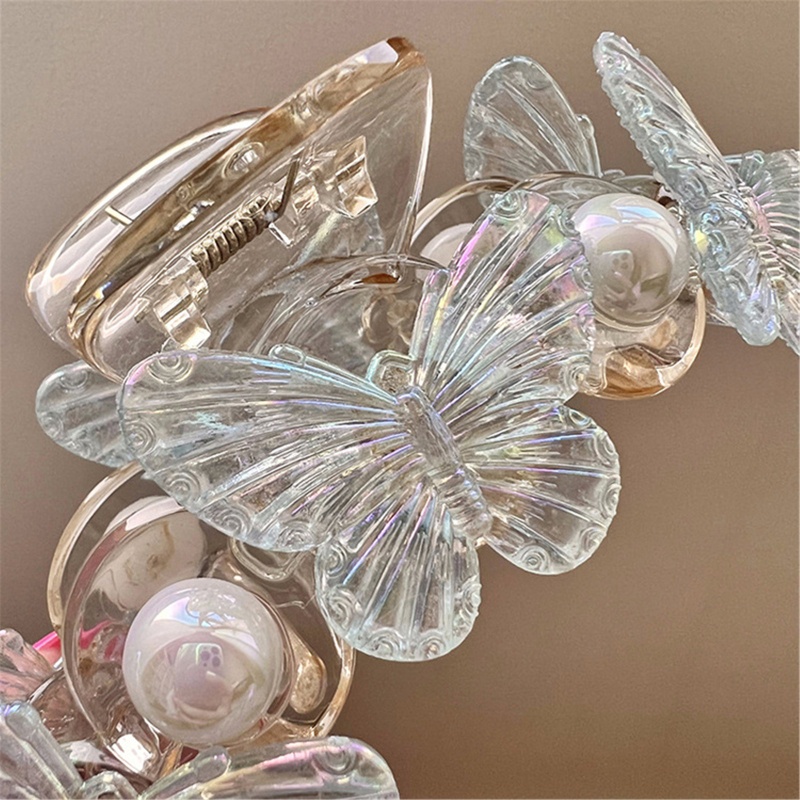 Kẹp Tóc Càng Cua Lớn Dày Dặn Hình Bướm Cho Tóc Bện