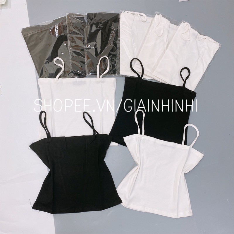 Áo 2 dây nhỏ sexxy cotton zip siêu dãn, Áo kiểu hai dây tôn dáng AS0079 - NhiNhi Shop | BigBuy360 - bigbuy360.vn