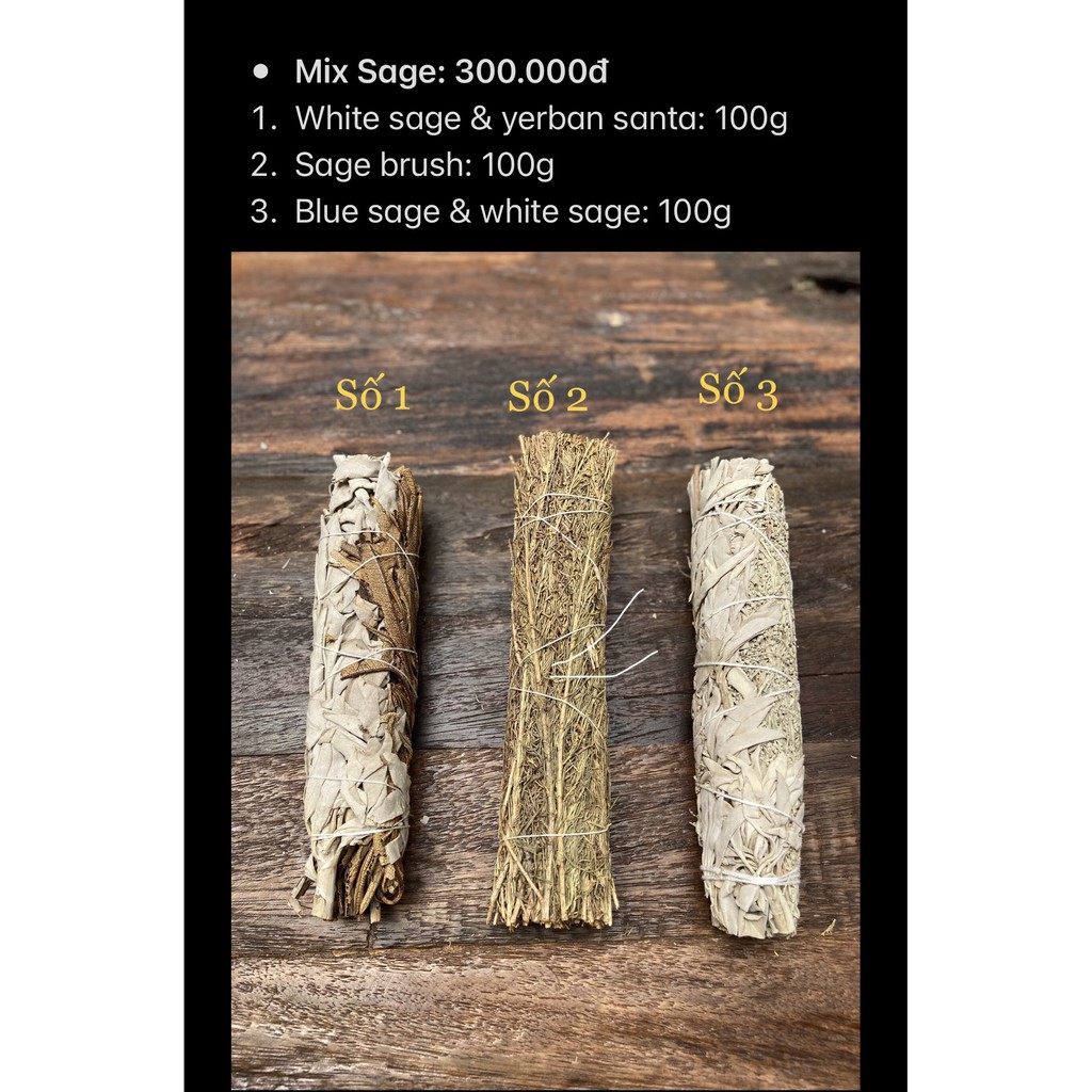 Mix Sage (xô thơm, thảo dược xông nhà)