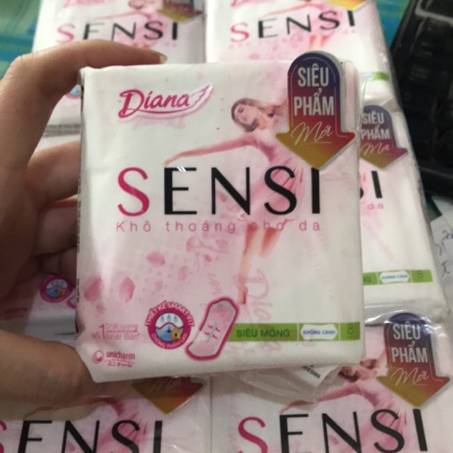 Băng vệ sinh DIANA SENSI CÓ CÁNH/KHÔNG CÁNH SIÊU PHẨM MỚI