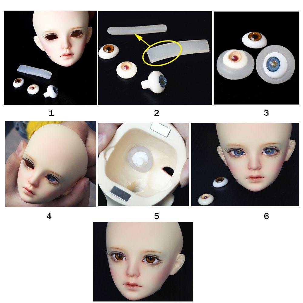 CLEVER Mắt Đất Sét 3 Màu Đồ Chơi Cho Búp Bê