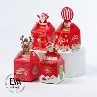 Hộp Giấy Đựng Quà Giáng Sinh / Hộp Quà Noel Hoạt Hình Xinh Xắn Nhiều Mẫu M2014