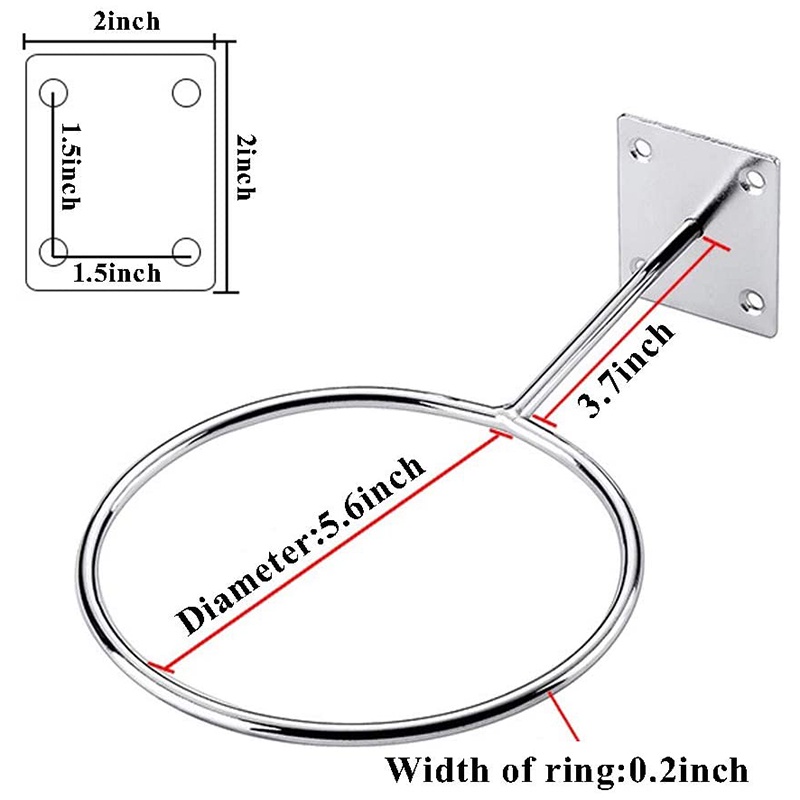 Bộ 5 Giá Đỡ Treo Tường Dùng Để Trưng Bày Bóng Rổ Bóng Đá Bóng Chuyền
