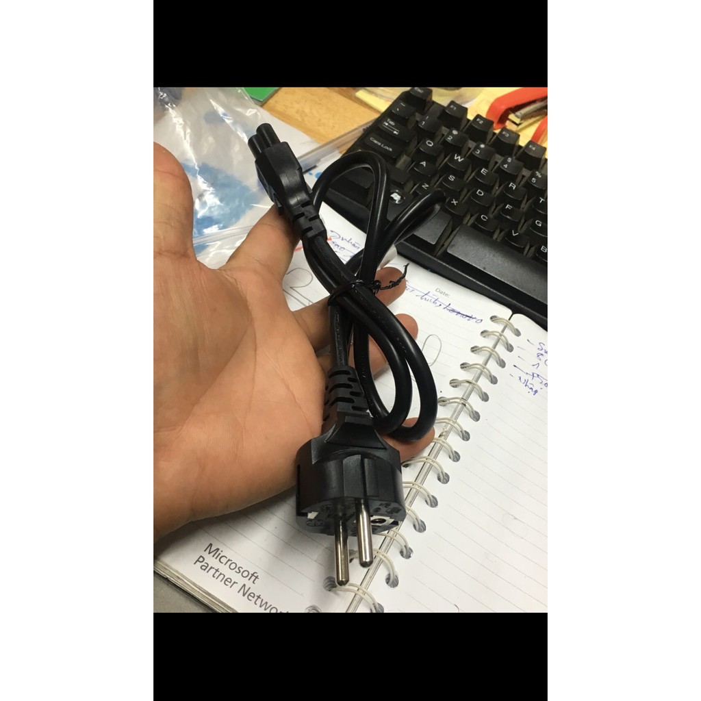 Dây nguồn 2 chấu laptop zin dài 1,2m