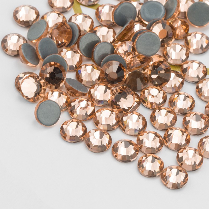 Hạt Cườm Đính Đá Dùng Để Trang Trí Quần Áo Đám Cưới SS6-SS20 QIAO Champagne