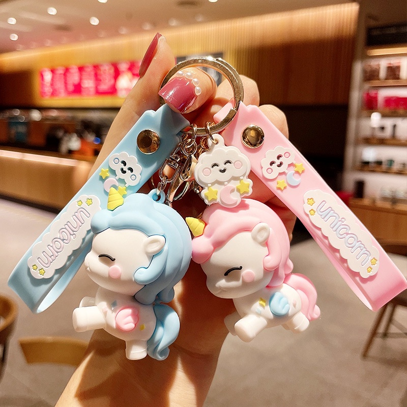 Móc Khóa Kỳ Lân Cầu Vồng Dễ Thương