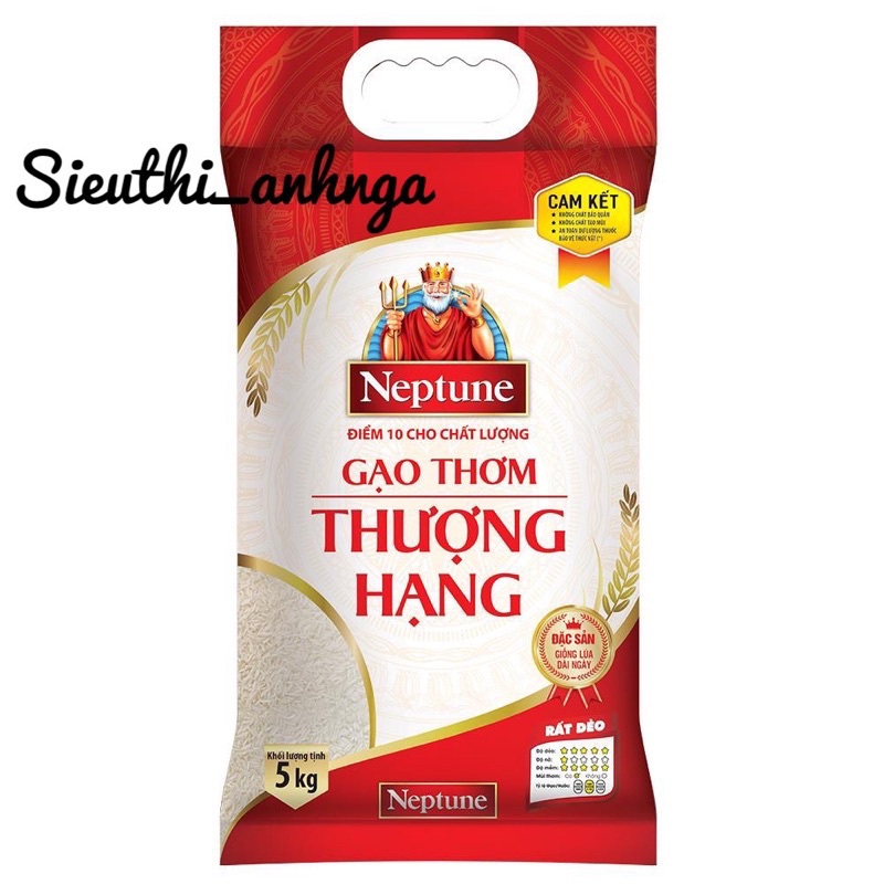 Gạo Thơm Thượng Hạng Neptune Túi 5Kg