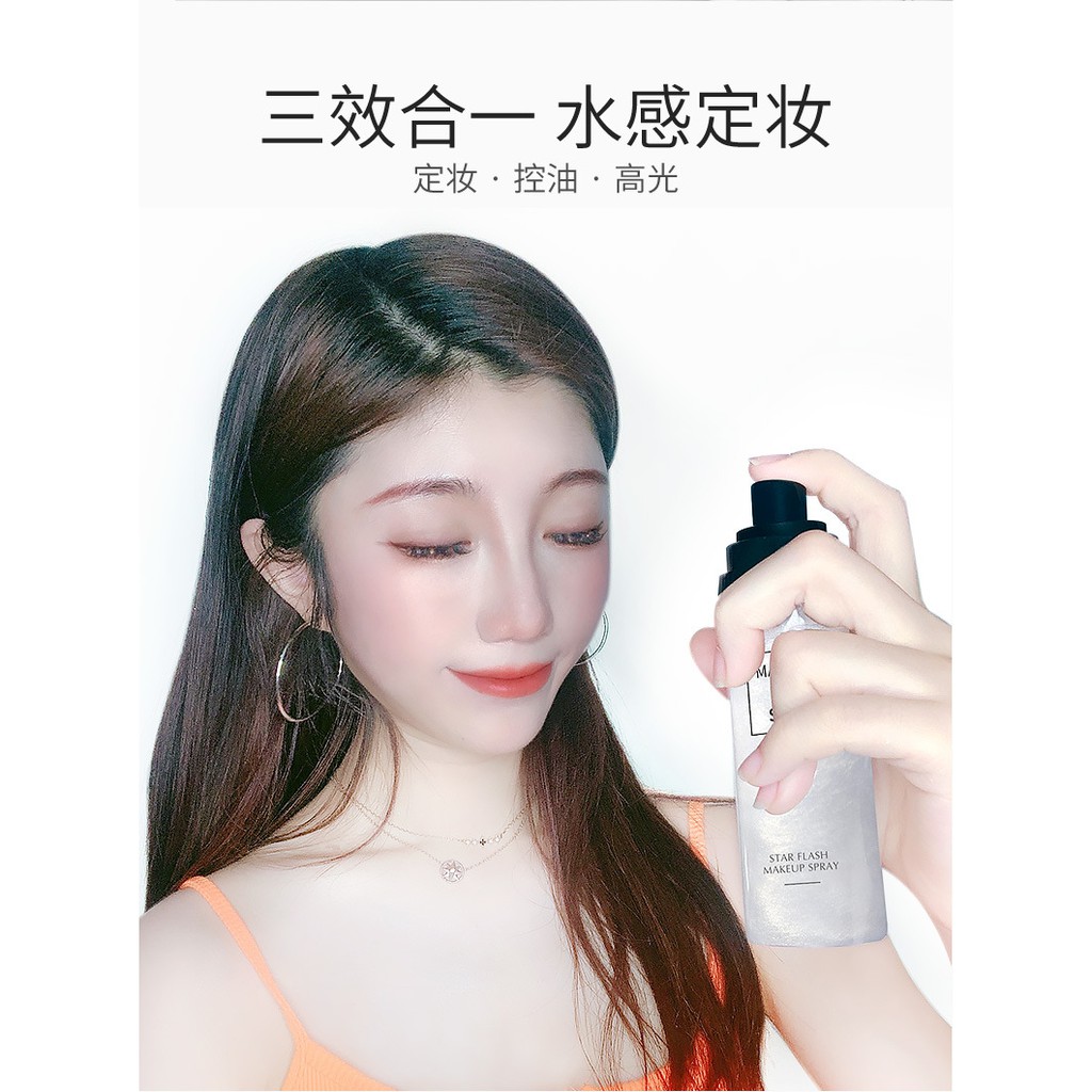 Xịt khoáng khóa lớp make up MAKEUP FIXER SPRAY, ÁNH NHŨ, giữ lớp trang điểm lâu trôi và cấp ẩm tức thì cho nàn da | BigBuy360 - bigbuy360.vn