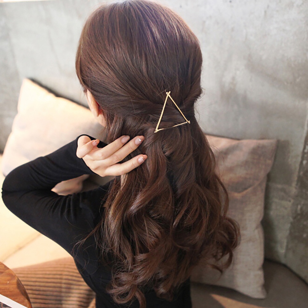 Kẹp tóc kim loại nhiều hình dạng thời trang cho nữ