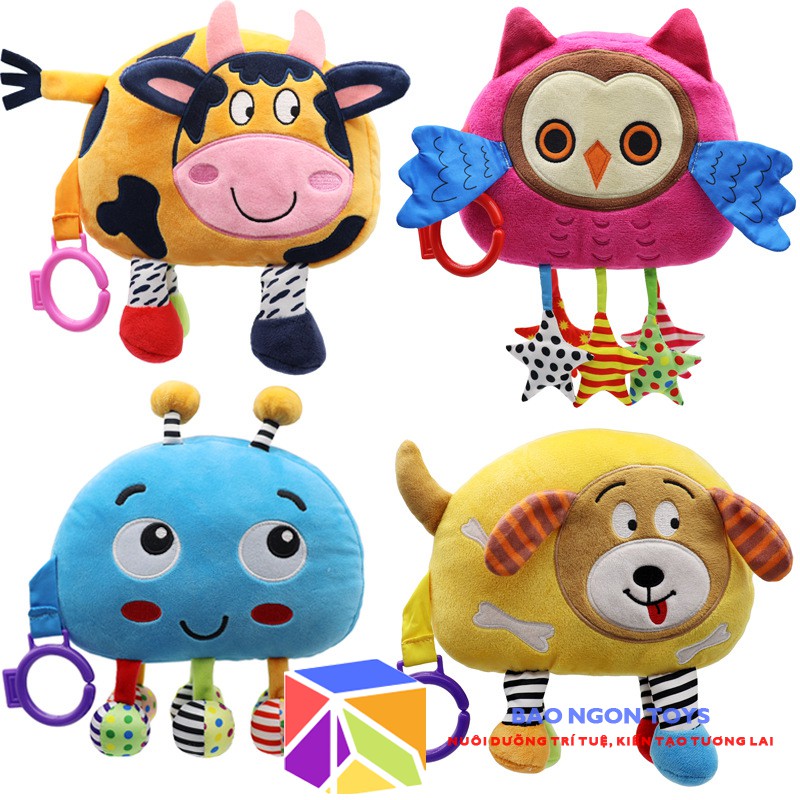 SÁCH VẢI TƯƠNG TÁC CHÚ NHỆN CON – NGƯỜI BẠN NHỎ CHO GIẤC NGỦ CỦA BÉ – BAO NGON TOYS