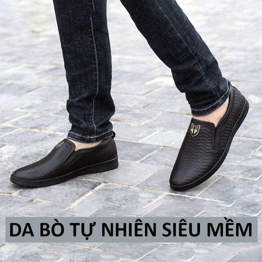 [XẢ HÀNG LẺ SIZE 399K] GIÀY NAM DA BÒ THẬT XẢ KHO IS510