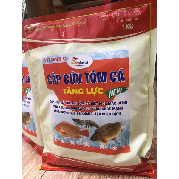 Vitamin C hàm lượng cao cho tôm cá 1kg Tăng lực trợ sức giảm stress bồi bổ cơ thể