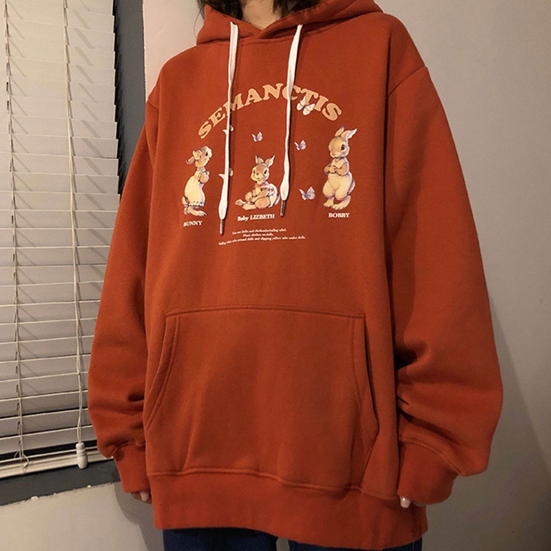 Áo Hoodies Có Nón Dài Tay Thời Trang Nữ