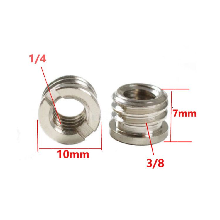 Bộ 10 Ốc Chuyển Đổi 1/4" Sang 3/8" Cho Tripod